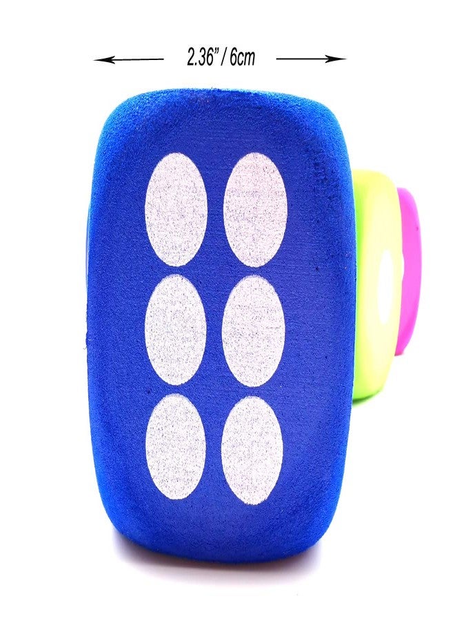 Qidiwin Jumbo EVA Dices, Giant Dot EVA Foam Dices for Kids Building Blocks,Educational,Party Suppliers, 4 Color,12PCS - Image 3